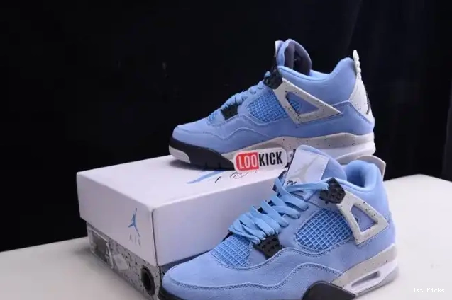 1st Kicks JORDAN 4 AIR CT8527-400 Blue University 0519
